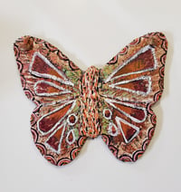 Image 1 of Hand Painted Multi coloured Butterfly