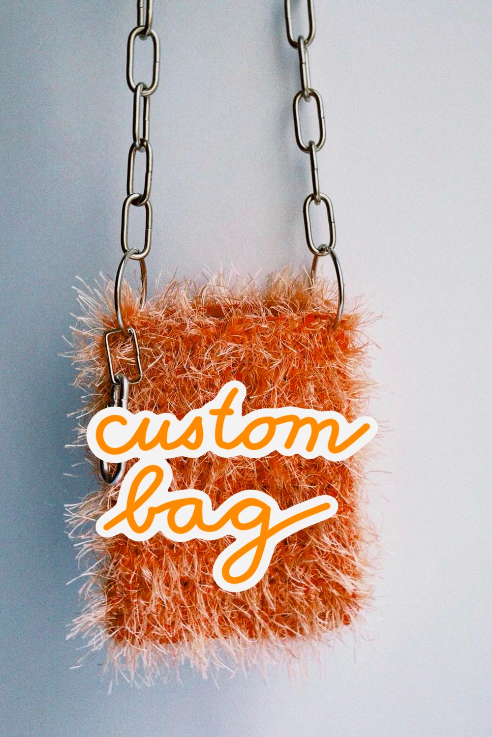 Image of Custom fluffy phone bag