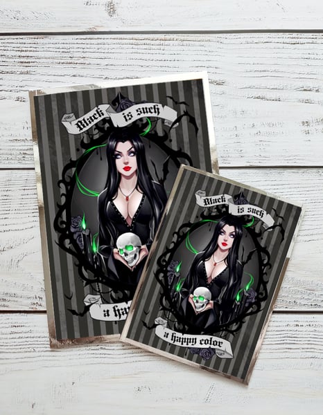 Image of Morticia LTD mini prints 