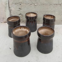 Image 3 of deep brown mug/vases