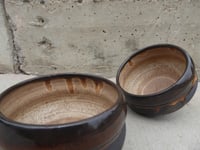 Image 2 of deep brown small bowls