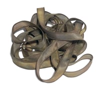 Image 2 of 1PC. SAGEBRUSH  42" Hand dyed finished edge Habotai silk ribbon