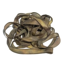 Image 4 of 1PC. SAGEBRUSH  42" Hand dyed finished edge Habotai silk ribbon