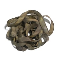 Image 7 of 1PC. SAGEBRUSH  42" Hand dyed finished edge Habotai silk ribbon