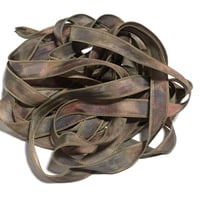 Image 2 of 1PC. COUNTRY ROADS  42" Hand dyed finished edge Habotai silk ribbon