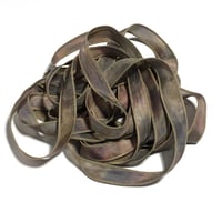 Image 3 of 1PC. COUNTRY ROADS  42" Hand dyed finished edge Habotai silk ribbon