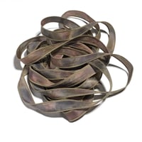 Image 4 of 1PC. COUNTRY ROADS  42" Hand dyed finished edge Habotai silk ribbon