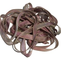 Image 5 of 1PC. DUSTY ROSE  42" Hand dyed finished edge Habotai silk ribbon