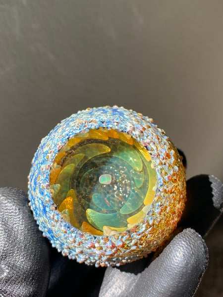 Image of Double sided fume geode marble