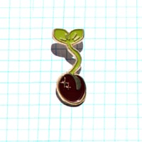 BEAN SPROUT HARD ENAMEL PIN 