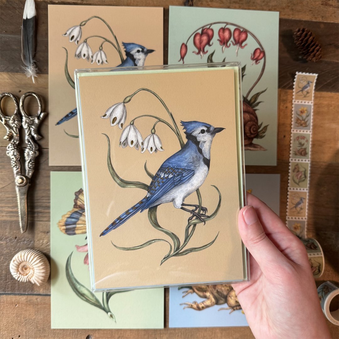 Gold Foil Garden Friends Postcards | Jessica Roux