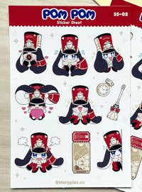 Image 2 of Honkai Star Rail Pom Pom Sticker Sheet