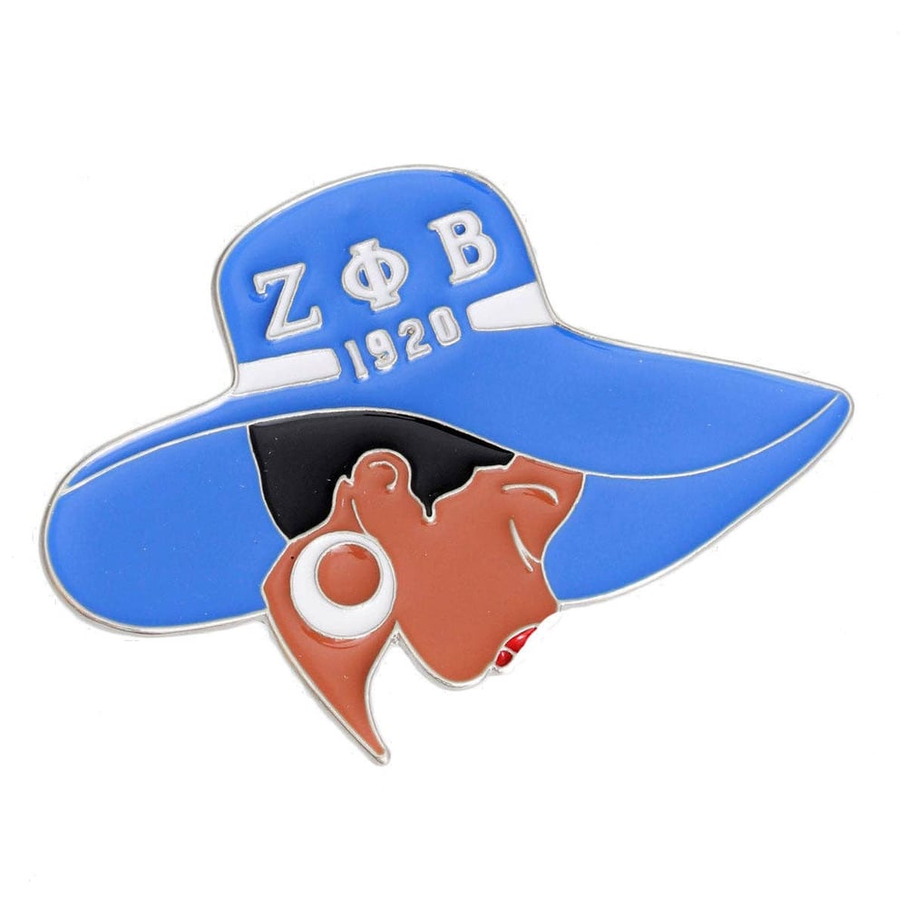 Image of Zelta Phi Greek Letter Hat Pin