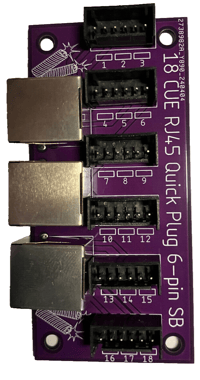 Image 2 of 18 CUE Quick Plug 6-pin 3 RJ45