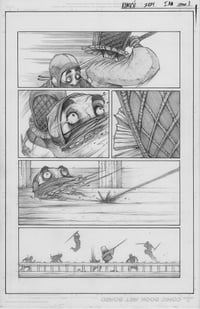PENCIL KOMUSO ORIGINAL PAGE SIGNED
