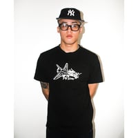 Image 2 of "Space Chicken" Tee (Black)