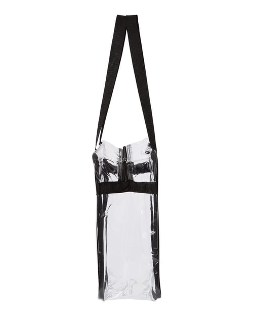 Image of Clear Tote with Zippered Top
