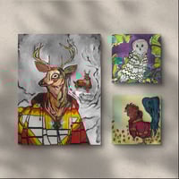 Animals Need Ponchos, Too Canvas Set