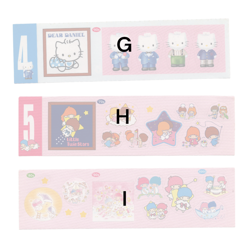 sanrio sticker sheets