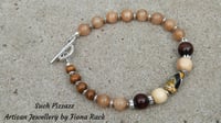 Gemstone & Wood Bracelet (Men's/Unisex Range)