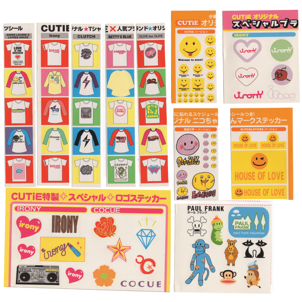 90s fashion stickers