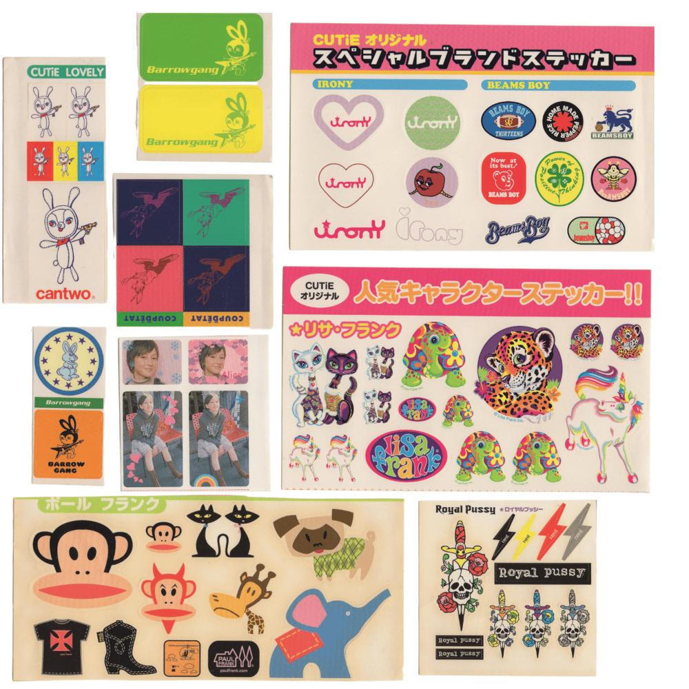 90s fashion stickers