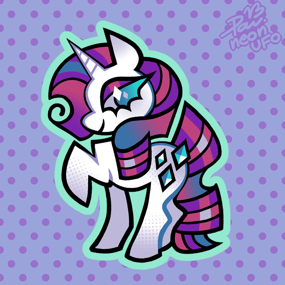 Image of Rarity 💎 2.5'' Rainbow Acrylic Keychain