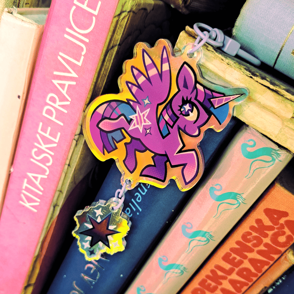 Image of Twilight Sparkle ✨ 2.5'' Rainbow Acrylic Keychain