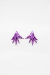 METALLIC PURPLE PAWS EARRINGS 