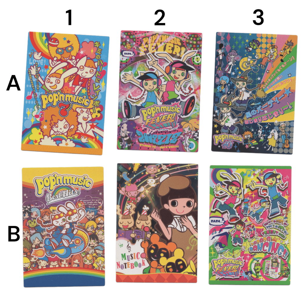 pop'n music trading cards