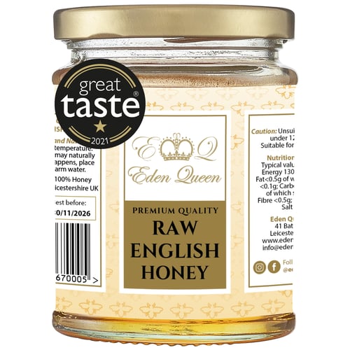 Image of Raw English honey, produced in Leicestershire (340 grams)