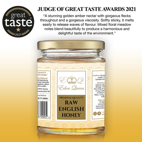 Image of Raw English honey, produced in Leicestershire (340 grams)