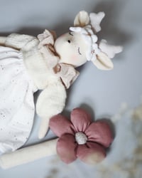 Image 3 of Deer Doll with flower rattle 
