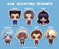 Image 2 of Ace Attorney Stickers