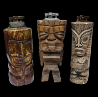 Image 1 of Vintage Lot of Tiki Lighters FREE SHIPPING 