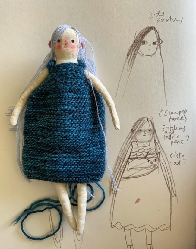 Made to  order dolls ~  folk art doll