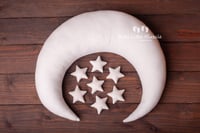 Image 3 of Velvet moon pillow and 7 little stars 