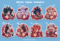 Image 2 of Blood Types Stickers