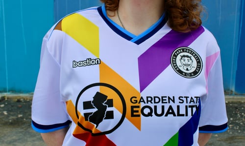 Image of PRE-ORDER: APFC x Garden State Equality "Away" Jersey