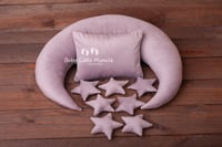 Image 8 of Velvet moon pillow and 7 little stars 