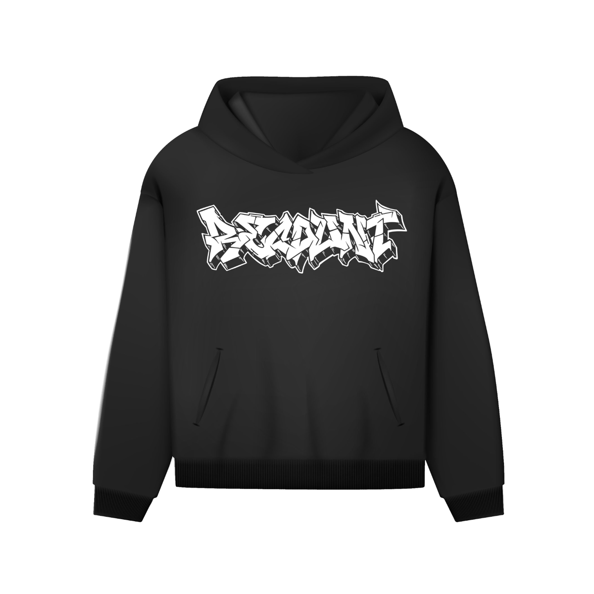 Image of GRAFFITI HOODIE BLACK