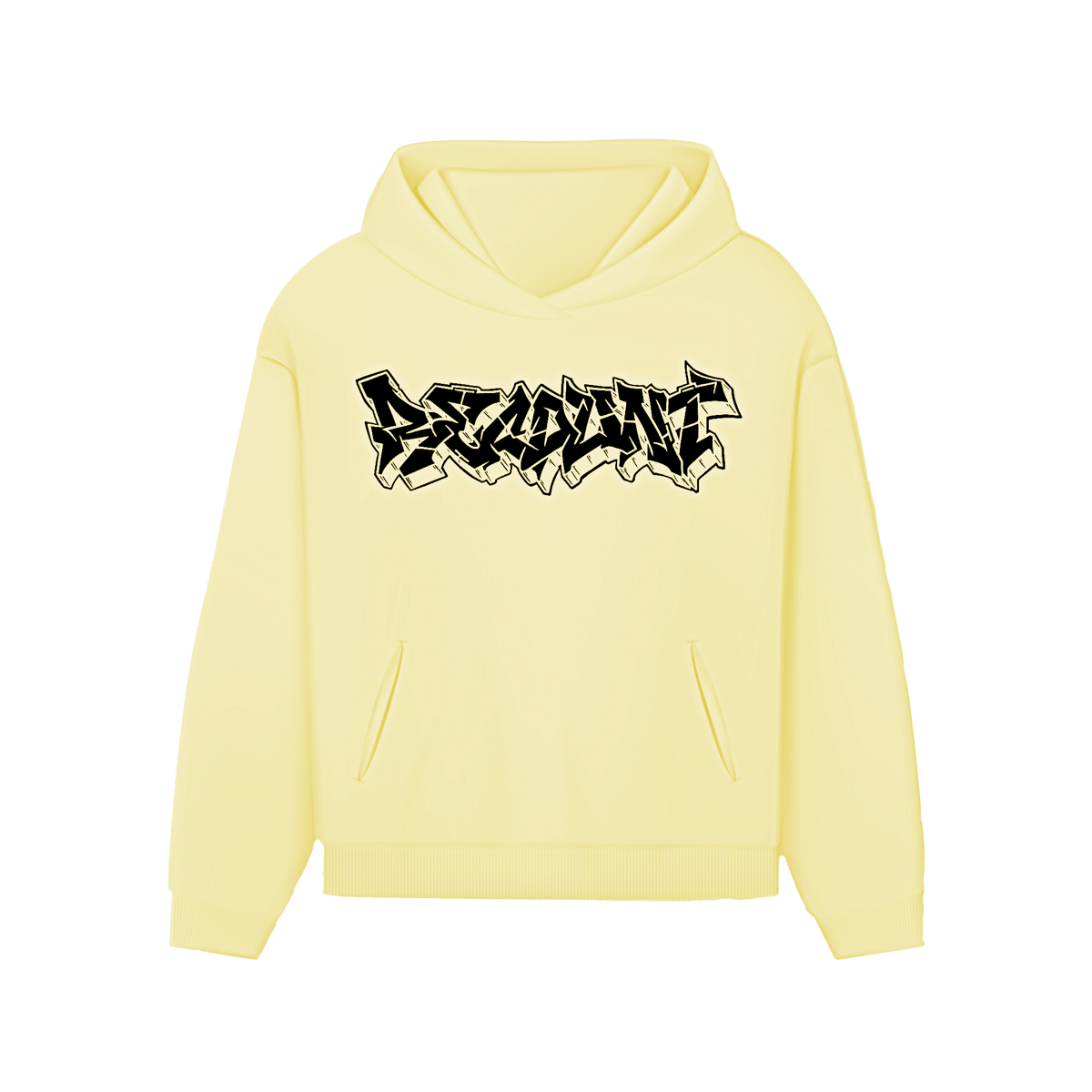 Image of GRAFFITI HOODIE YELLOW HAZE