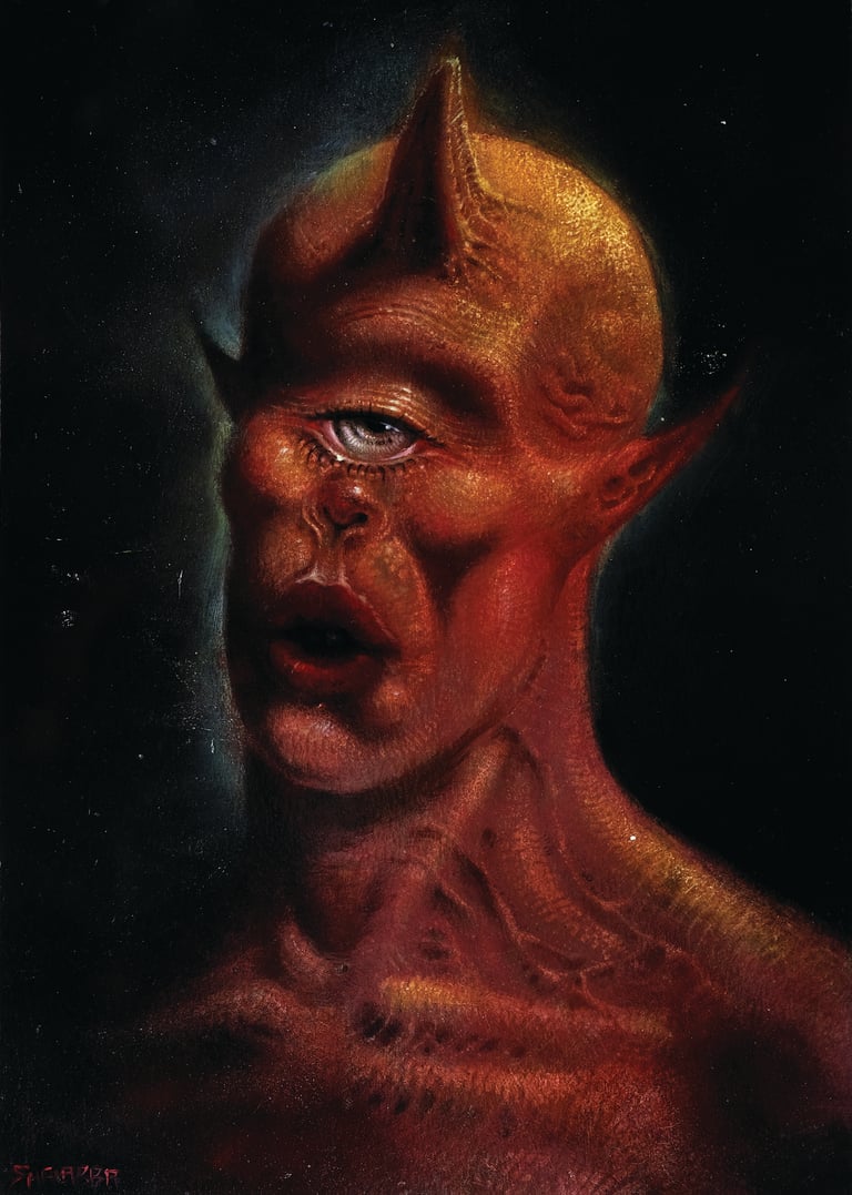 “La Sudicia” original oil painting