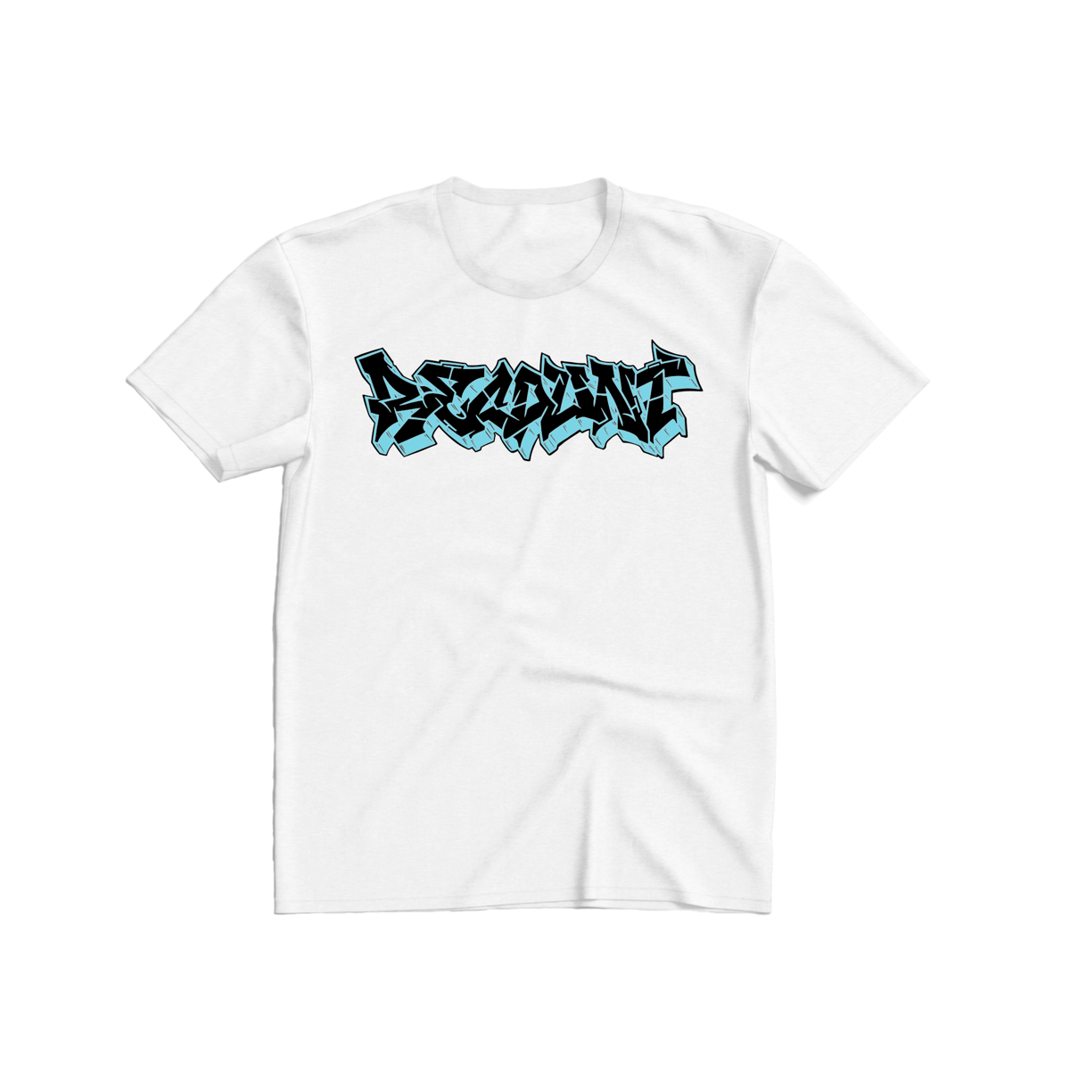 Image of GRAFFITI SHIRT BLACK BLUE