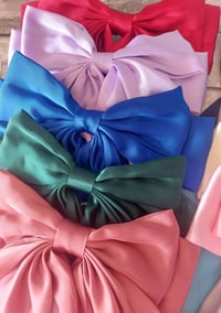 Image 4 of Oversized Waterfall Satin Hairbows - Limited Availability! 