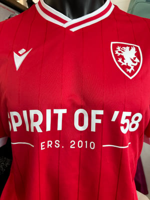 Image of Spirit of 58  ‘ Adre’  Replica Shirt  Red/ White 