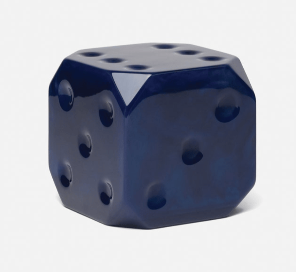 Image of Dice Bookends (Green or Blue)