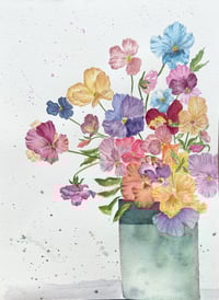 Image 2 of Pansy Perfusion- poster print