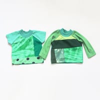 Image 1 of greens patchwork boy kid unisex 12m baby longsleeve short sleeve top shirt gift tshirt tee teeshirt 