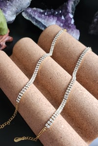 Image 5 of Gold Classic Tennis Bracelet 